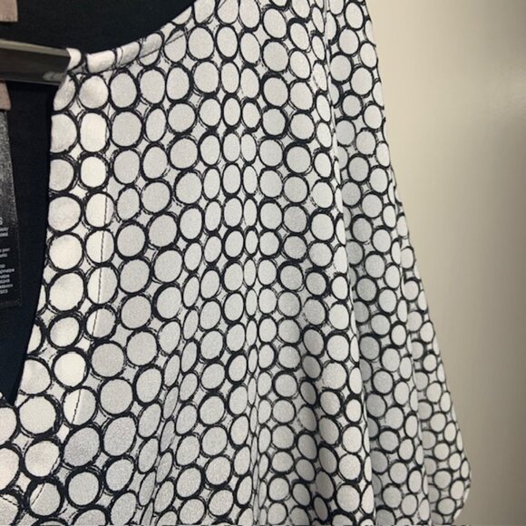 Chico's Geometric Colorblock Lagenlook Artsy Abstract Poncho Top - Size S/M - Picture 4 of 8